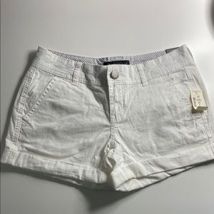 Aeropostale White Cargo-like Shorts